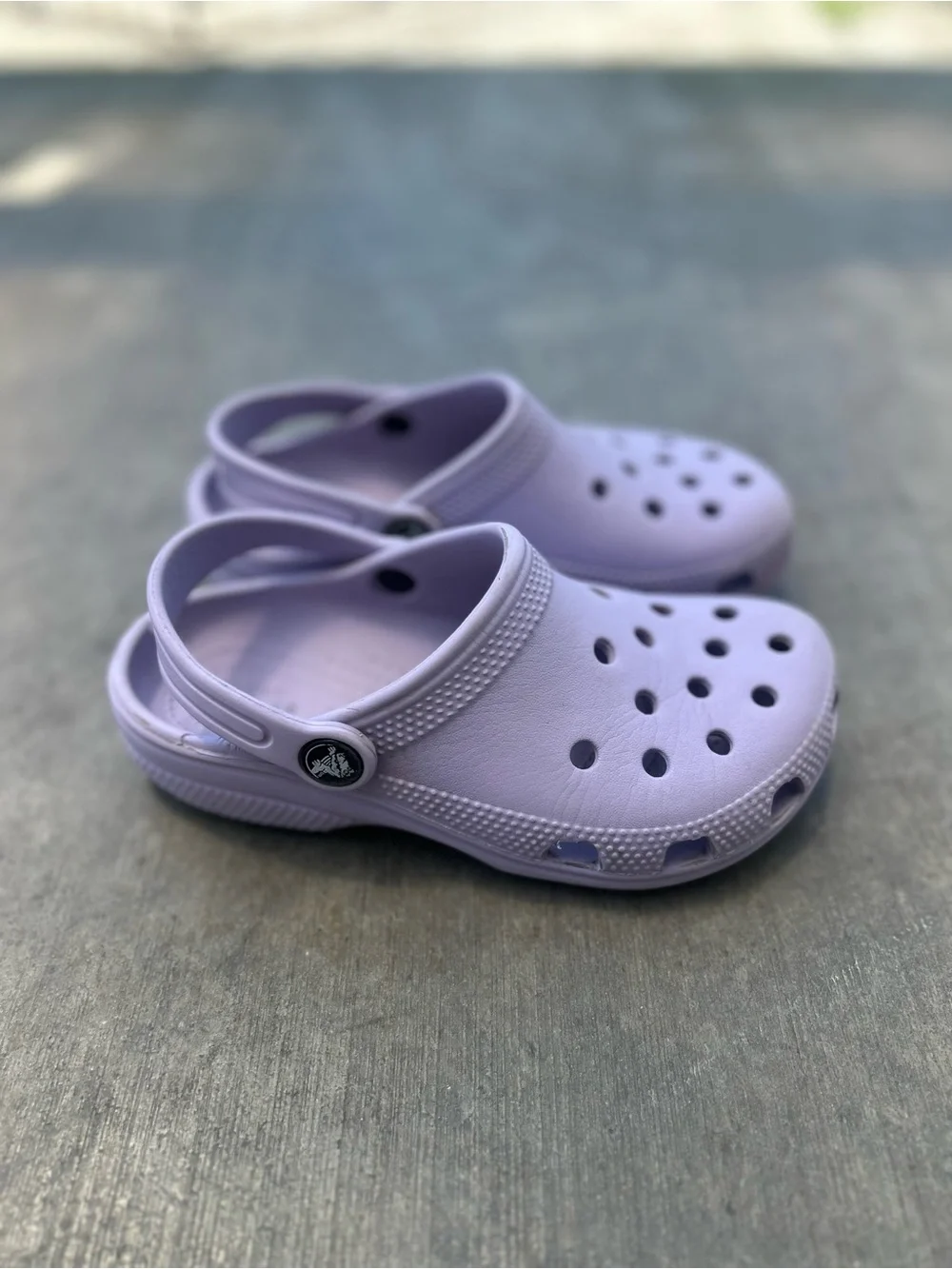 CROCS Kids Lightweight Lavender Slip-On - size 13C